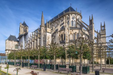 Bourges Cathedral is a Roman Catholic church located in Bourges, France. clipart
