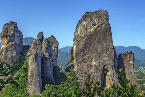 Paisagem Com Rochas Meteora Grécia — Fotografia de Stock