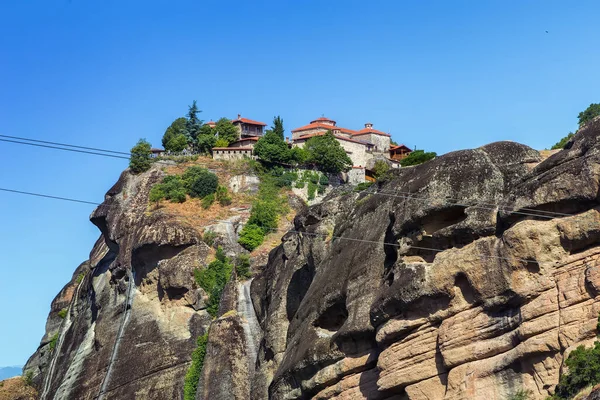Blick Auf Das Kloster Des Großen Meteoron Auf Einem Felsen — Stockfoto
