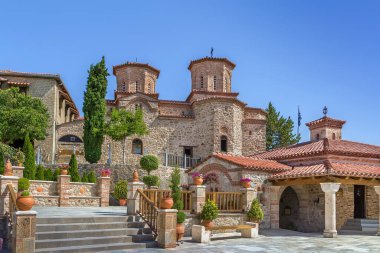 Yunanistan 'ın Meteora kentindeki Varlaam Manastırı' ndaki Kilise