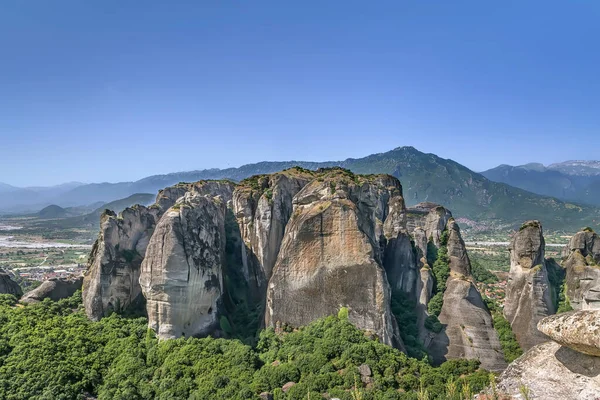 Krajobraz Skałami Meteora Grecji — Zdjęcie stockowe