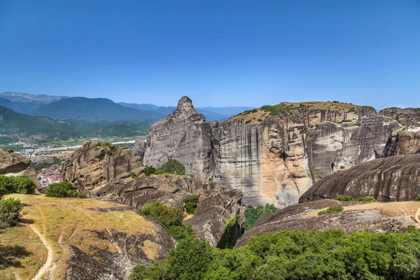 Landschaft Mit Felsen Meteora Griechenland — Stockfoto