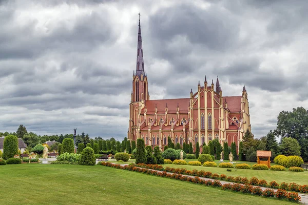 Römisch Katholische Kirche Der Heiligen Dreifaltigkeit Dorf Gervyaty Weißrussland — Stockfoto