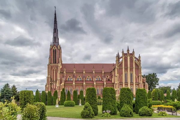 Römisch Katholische Kirche Der Heiligen Dreifaltigkeit Dorf Gervyaty Weißrussland — Stockfoto