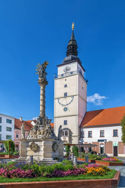 City Tower Jest Jednym Najważniejszych Zabytków Trnava Słowacja — Zdjęcie stockowe