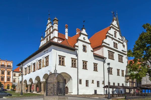 Oude Stadhuis Het Centrale Plein Levoca Slowakije — Stockfoto