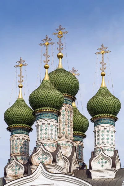 Igreja Assunção Mãe Deus Ilinskaya Hill Nizhny Novgorod Rússia Cúpula — Fotografia de Stock