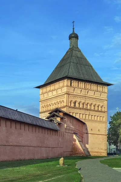Torre Passagem Mosteiro Santo Eutímio Suzdal Rússia — Fotografia de Stock