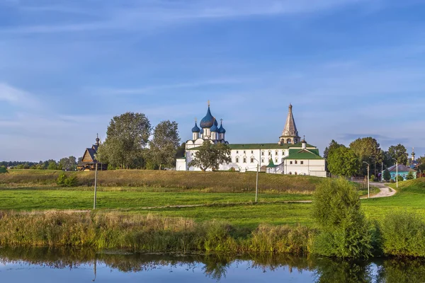 Widok Kreml Suzdal Kamiennej Rzeki Rosja — Zdjęcie stockowe