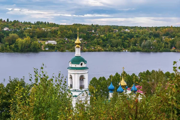 Blick Auf Die Kirche Barbara Vom Hügel Plyos Russland — Stockfoto
