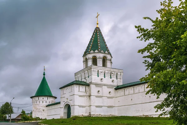 Зелена Вежа Воротами Стінами Іпатинський Монастир Кострома Росія — стокове фото