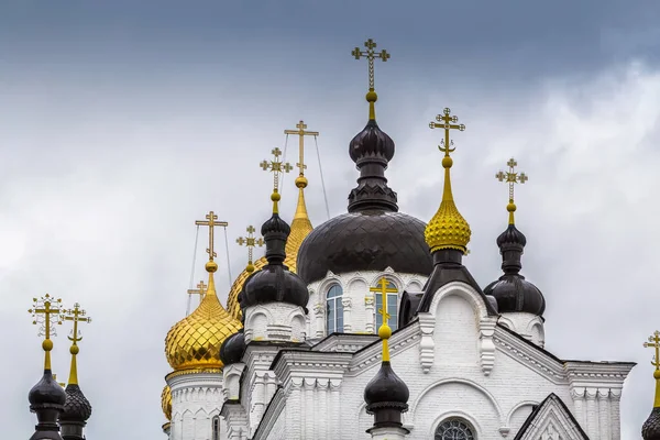 Kuppeln Des Theophany Klosters Kostroma Russland — Stockfoto
