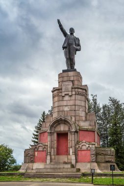 Lenin anıtı Kostroma şehir merkezinde, Rusya