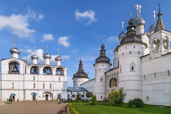 Rusya Rostov Kremlin Deki Çan Kulesinde Tanrı Nın Giriş Kilisesi — Stok fotoğraf