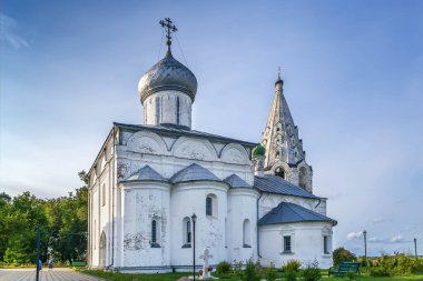 Rusya, Pereslavl-Zalessky 'deki Trinity Danilov Manastırı' ndaki Kutsal Üçlü Katedrali.