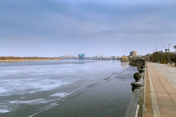 Намістя Волги Місті Астрахан Росія — стокове фото