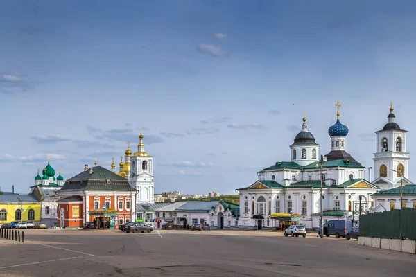Kathedraal Plein Het Centrum Van Arzamas Rusland — Stockfoto
