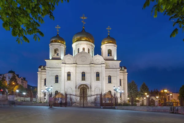 Spassky Cathedral Pyatigorsk City Center Evening Russia — Stock Photo, Image
