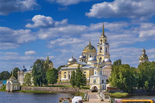 Nilov Manastırı Rusya Nın Seliger Gölü Ndeki Stolobny Adası Nda — Stok fotoğraf