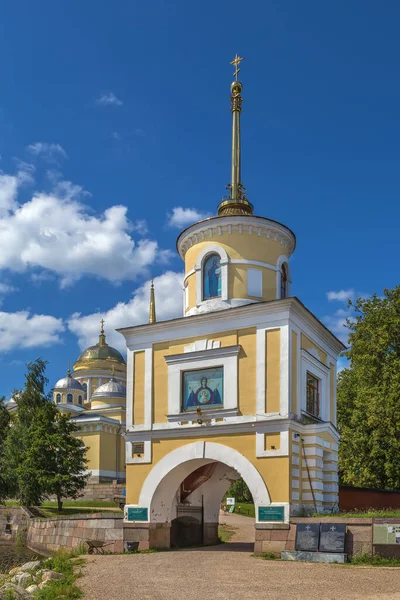 Svetlitskaya Tower Nilov Monastery Russia — Stock Photo, Image