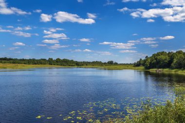Yazın Seliger Gölü manzarası, Rusya