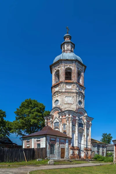 Καμπαναριό Της Εκκλησίας Της Αναστάσεως Στο Ostashkov Ρωσία — Φωτογραφία Αρχείου