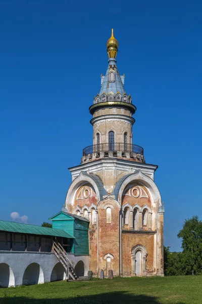 Свечная Башня Новоторжском Борисоглебском Монастыре Торжок Россия — стоковое фото