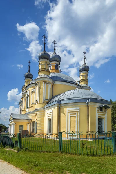 Tempio Del Profeta Elia Nella Città Staritsa Russia — Foto Stock