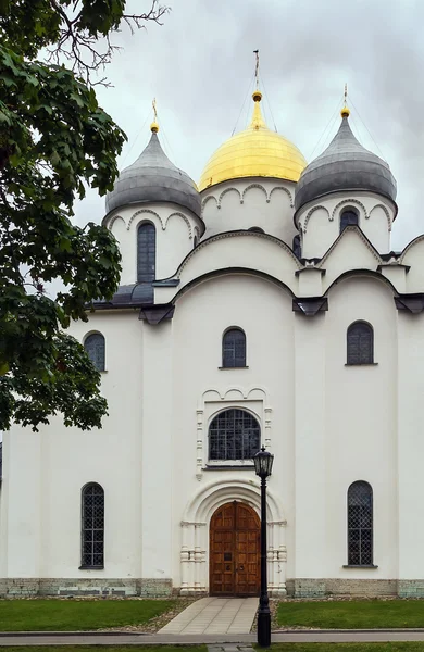 Katedrális st. sophia a bölcsesség Isten, veliky novgorod — Stock Fotó