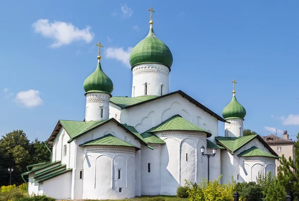 俄罗斯的普斯科夫，主显节大教堂 — 图库照片