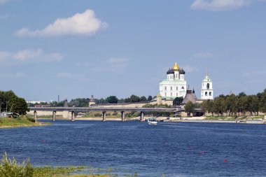 pskov Kremlin'in görünümü