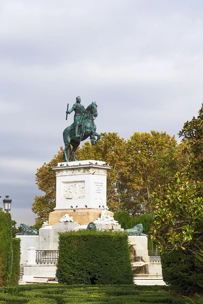 Monumento a Filippo IV, Madrid — Foto Stock