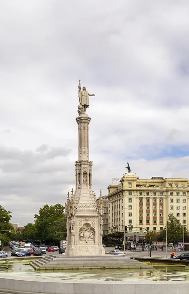 Christopher Columbus, Madrid anıt — Stok fotoğraf