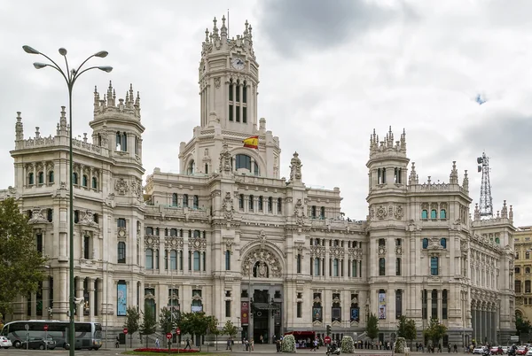 Palacio de los Cibeles, Madrid, España . — Foto de Stock