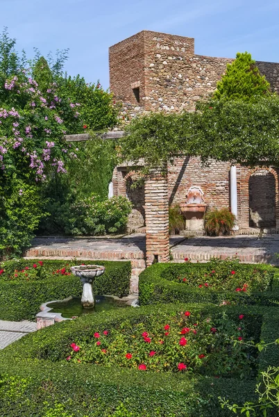 Alcazaba av Malaga, Spania – stockfoto