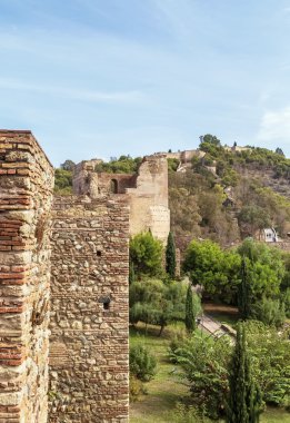 Malaga'da Alcazaba ve Gibralfaro Kalesi