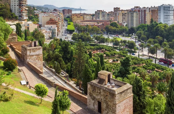 Widok z Malaga, Hiszpania — Zdjęcie stockowe