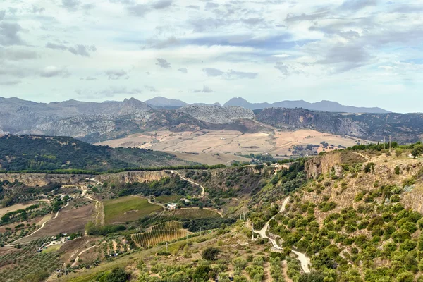 Widok z Ronda, Hiszpania — Zdjęcie stockowe