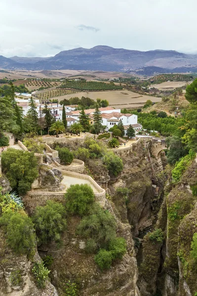 Canyon i Ronda, Spanien - Stock-foto