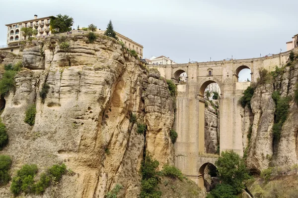 Puente Nuevo (新桥)，西班牙隆达 — 图库照片