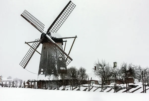 Młyn na wyspie Sarema, Estonia — Zdjęcie stockowe