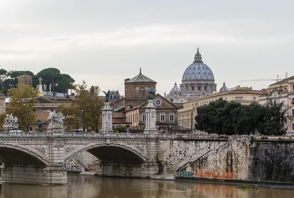 Ponte Vittorio Emanuele II, Roma — Fotografia de Stock