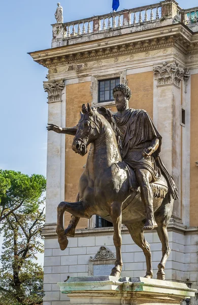 Estatua de marcus aurelius, roma — Foto de Stock