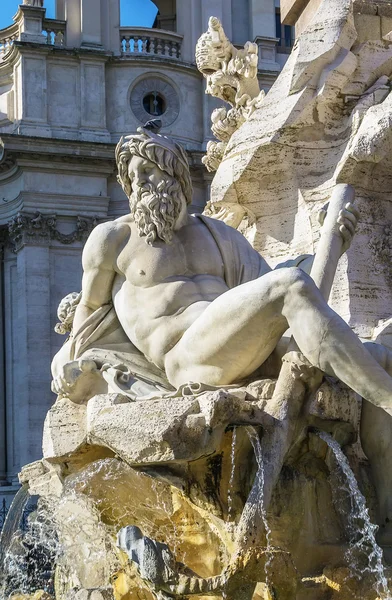 Fontana dei Quattro Fiumi, Roma — Foto Stock