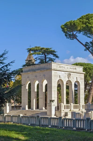 Gianicolense pomnik Mauzoleum, Rome — Zdjęcie stockowe