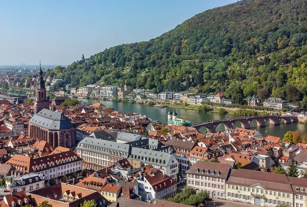 Üstten Görünüm Heidelberg, Almanya — Stok fotoğraf