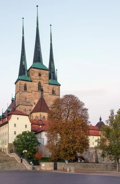 Severikirche i erfurt, Tyskland — Stockfoto