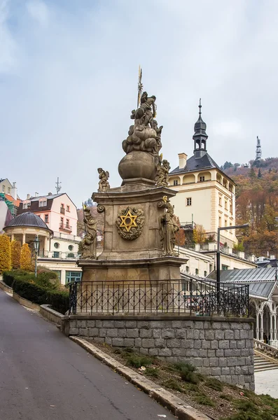 Coluna da Santíssima Trindade, Karlovy Vary — Fotografia de Stock