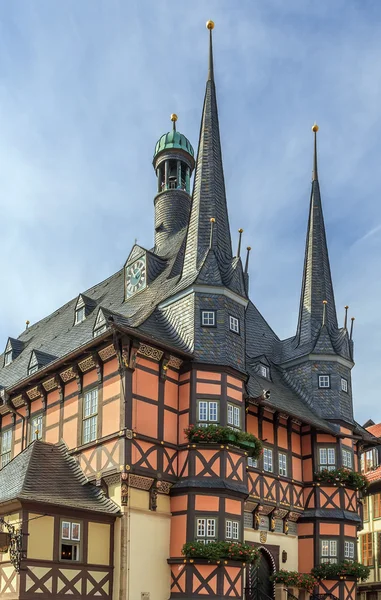 Ayuntamiento de Wernigerode, Alemania — Foto de Stock