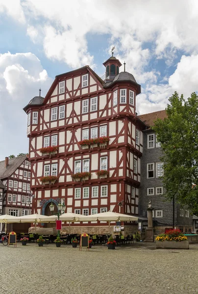 Центр города Мелсунген, Германия — стоковое фото